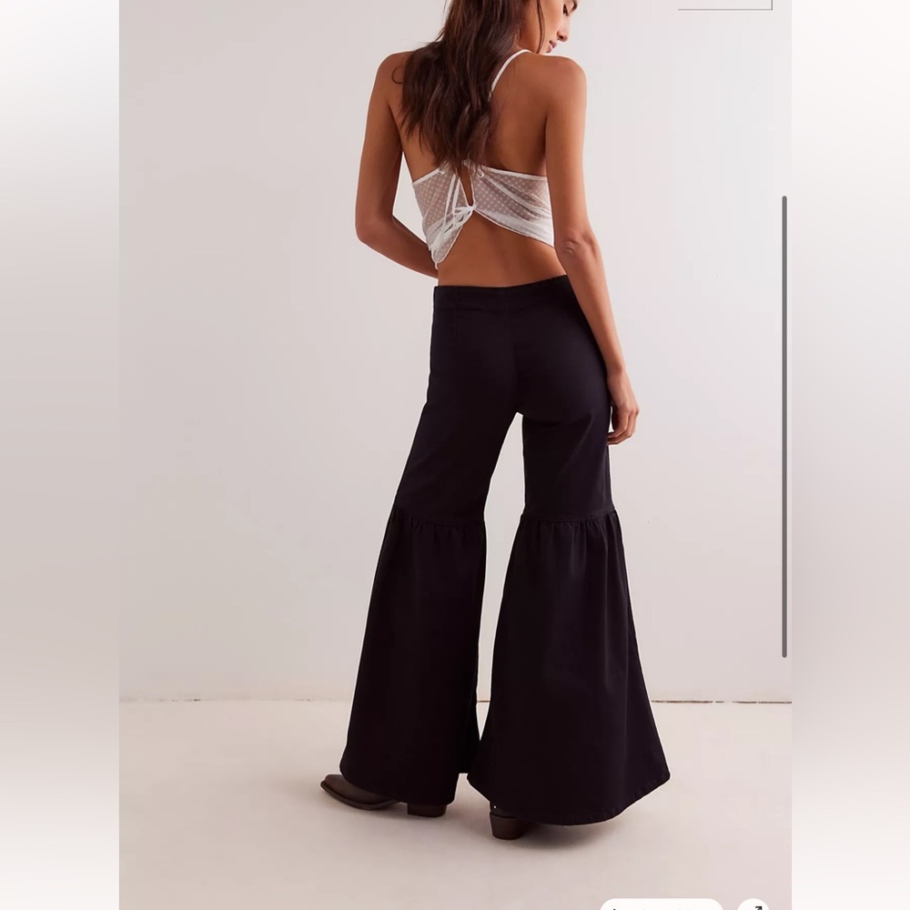 We The Free People Paradise Valley Flare High Ride Jeans 27 - Picture 3 of 7